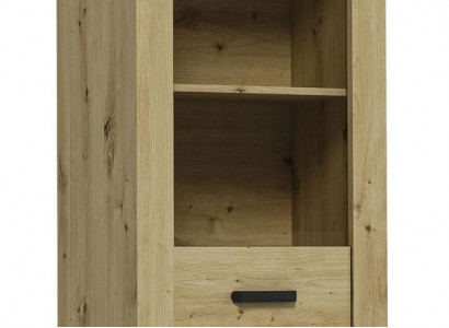 Esszimmerschrank Standvitrine Regal Vitrinen Vitrine XL-W1D Holz Modern Schrank